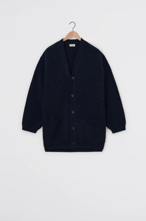 Manteau Cardigan Navy