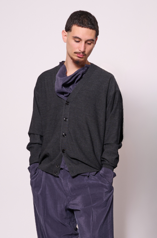 Cardigan Twisté Anthracite