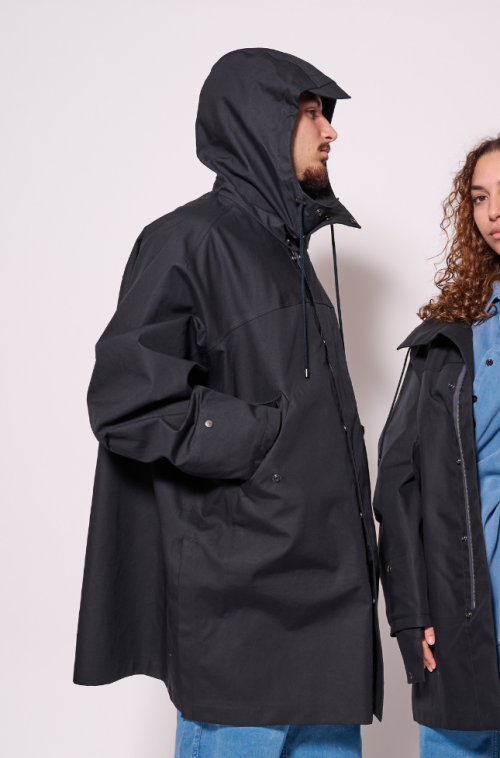 Imperméable à Capuche Noir