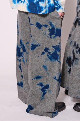 Pantalon Shibori Gris/Bleu...