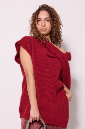 Pull Manches Courtes Rouge